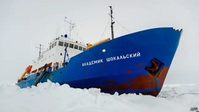 российское судно "Академик Шокальский" 