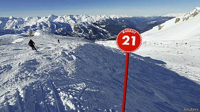 Esquiadores en Meribel