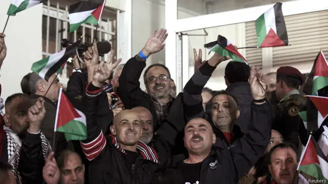 इसरायल द्वारा रिहा फलस्तीनी क़ैदी