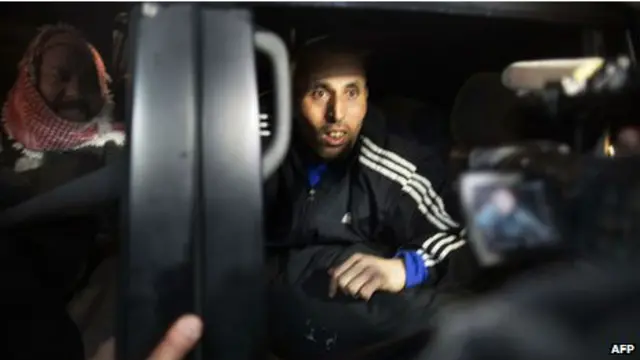 Освобожденный палестинский заключенный