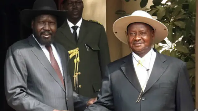 Kiir, Museveni