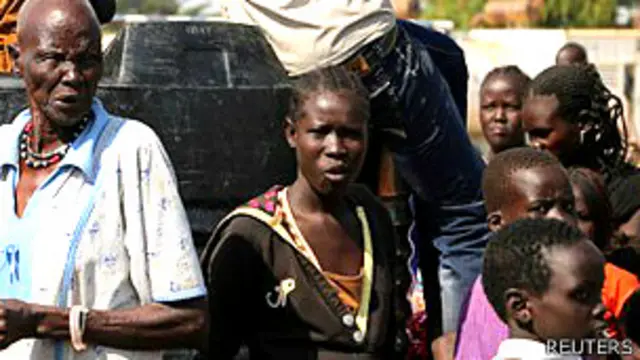 Desplazados por la violencia en Sudán del Sur