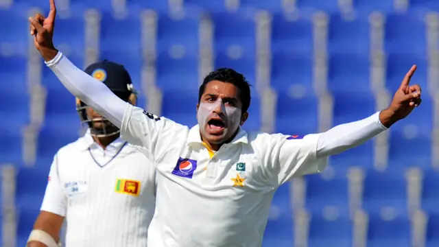 پاکستان نے فاسٹ بولر بلاول بھٹی کو ٹیسٹ کیپ دی۔ بلاول بھٹی نے اپنی زندگی کے پہلے ٹیسٹ میچ عمدہ بولنگ کرتے سری لنکا کی مڈل آرڈر کی کمر توڑ دی۔