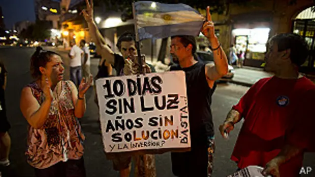 Ciudadanos protestan en Buenos Aires