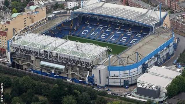 Stadion Stamford Bridge, markas klub Chelsea.