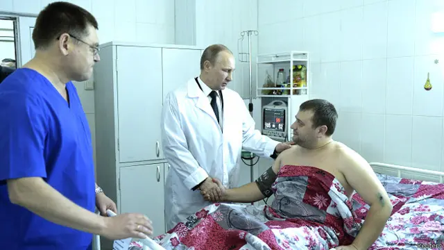 В больнице Волгограда Путин поговорил с пострадавшими от недавних взрывов