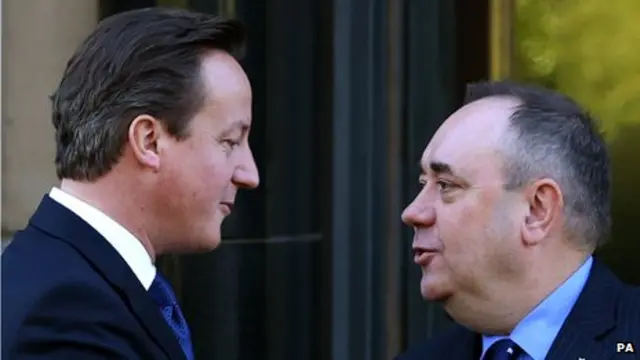 对于卡梅伦和萨尔蒙德来说,2014年是苏格兰独立公决年。