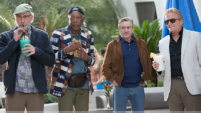 يجمع فيلم "لاست فيغاس"أربعة من أكبر نجوم السينما في هوليوود - مايكل دوغلاس، وروبرت دي نيرو، ومورغان فريمان، وكيفن كلاين. 