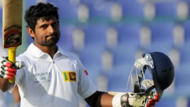 کوشل سلوا نے دوسری اننگز میں پاکستانی بولرز کا جم کر مقابلہ کیا اور 81 رنز بنائے