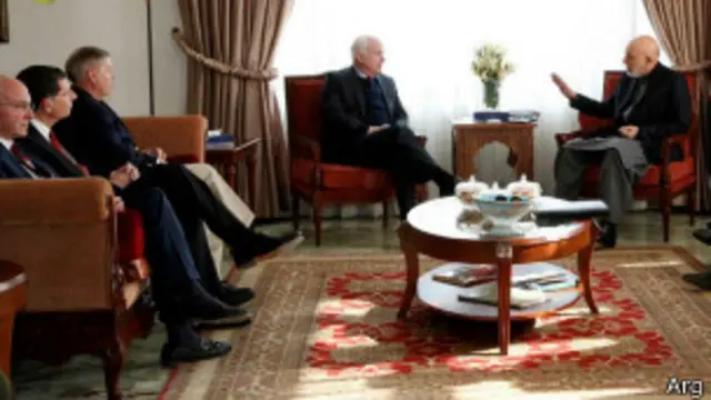 رئیس جمهور افغانستان امروز با سناتوران آمریکایی ملاقات کرد