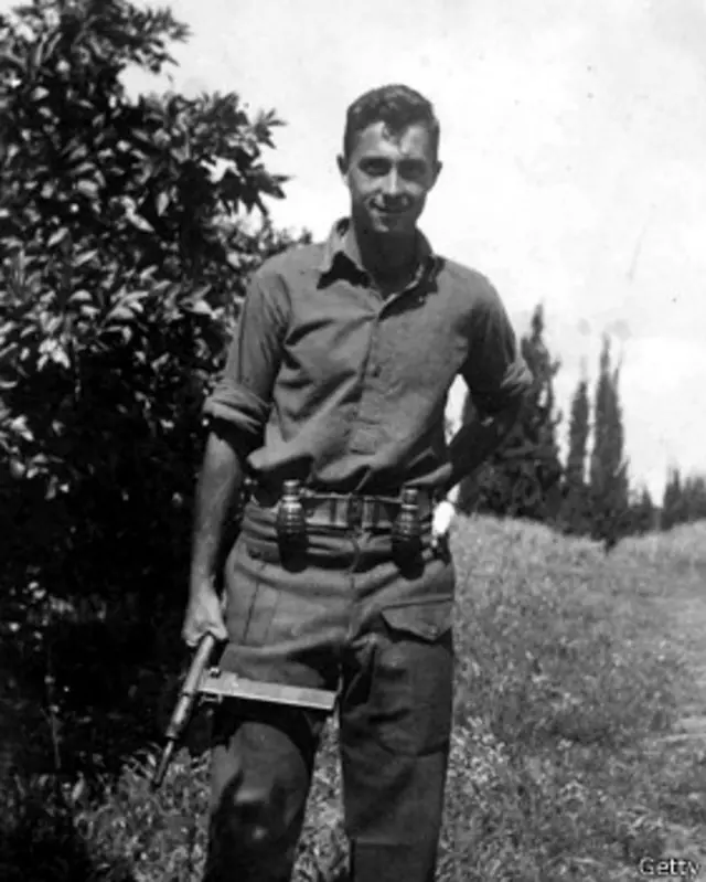 Sharon nos tempos de soldado, em 1948