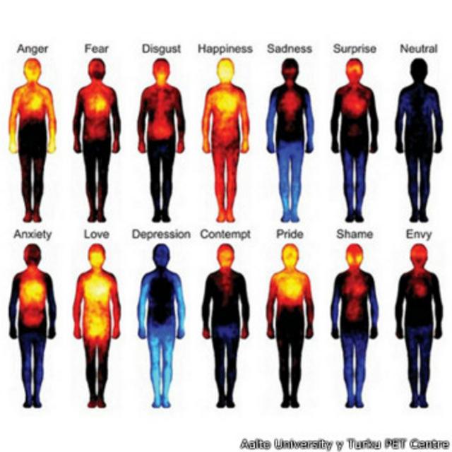 Mapas corporales de las emociones