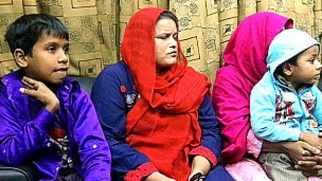 گھر سے بے گھر ہونے والا خاندان