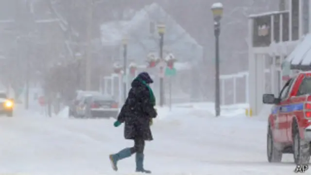 Снежная буря в США