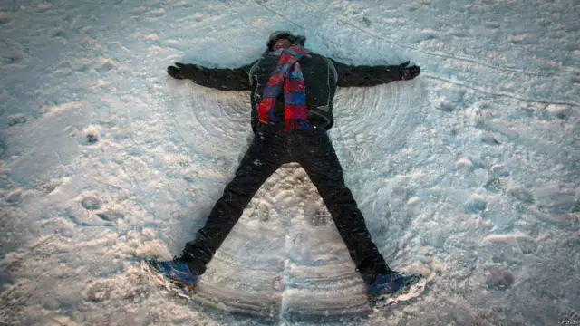 अमरीका में बर्फ़बारी