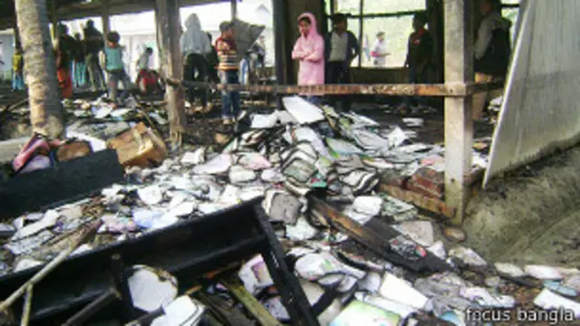 ভোটকেন্দ্রে অগ্নিসংযোগ