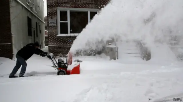 Badai musim dingin di New York