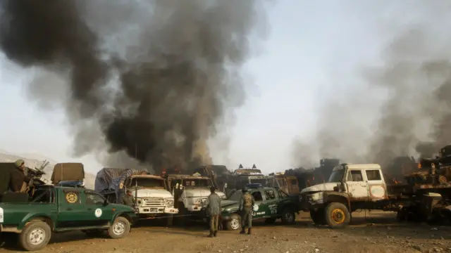 شاوخوا دوه مياشتې وړاندې هم په همدغه سيمه وسله والو ډله ييز بريد کړی و، چې په پايله کې يې د بهرنيو ځواکونو ګاډو ته زيانونه اووښتي و.