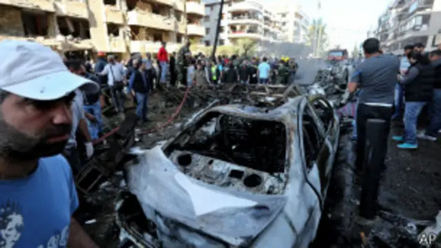 После взрыва у посольства Ирана в Бейруте, ноябрь 2013 г.
