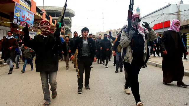 د الانبار پولیسو مشر ویلي، چې د فلوجې اوسېدونکی اوس د 'داعش' ډلې په لاس کې دي.