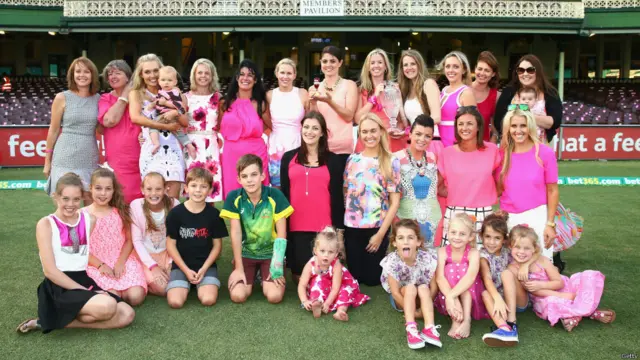 ऑस्ट्रेलियाई क्रिकेट टीम परिवार के साथ