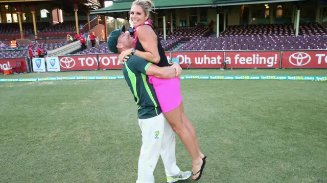 ऑस्ट्रेलियाई क्रिकेट टीम परिवार के साथ