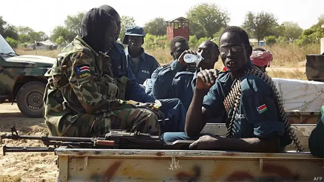 Soldados do Exército do Sudão do Sul (AFP/Getty)