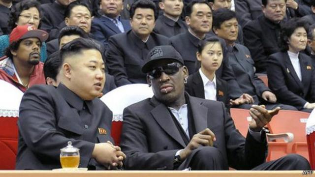 Деннис Родман остается самым известным американцем который поддерживает связь с Ким Чен Ыном.