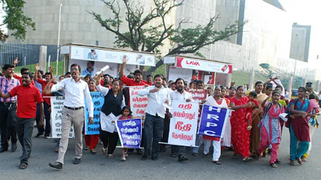 சிதம்பரம் கோயில் தீர்ப்புக்கு எதிராக ஆர்ப்பாட்டம்