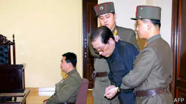 Jang Song-thaek fue destituido en frente de sus colegas del partido de gobierno. Luego fue ejecutado. 