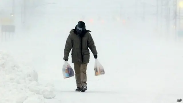 Морозы в США