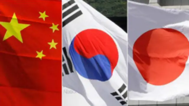 中日韩三国国旗