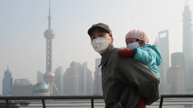 Smog en Shanghái