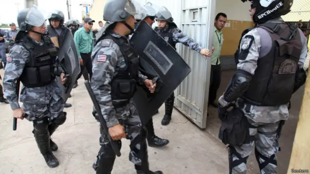 Policiaisroleta escolher nomePedrinhas, no Maranhão (Reuters)