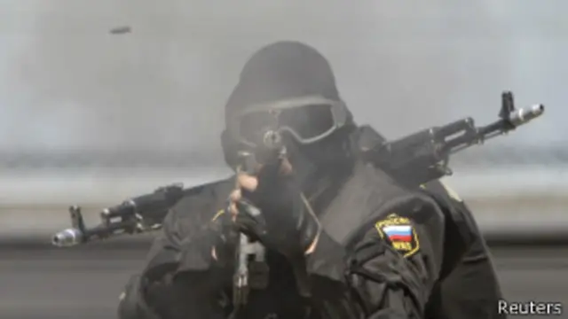 Тренировка спецназа в Ставрополе