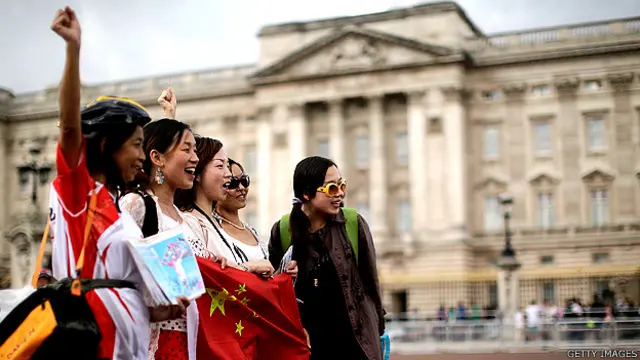 Turistas chinas en Londres