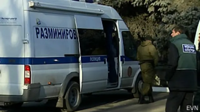 Полицейский кордон в Ставрополье