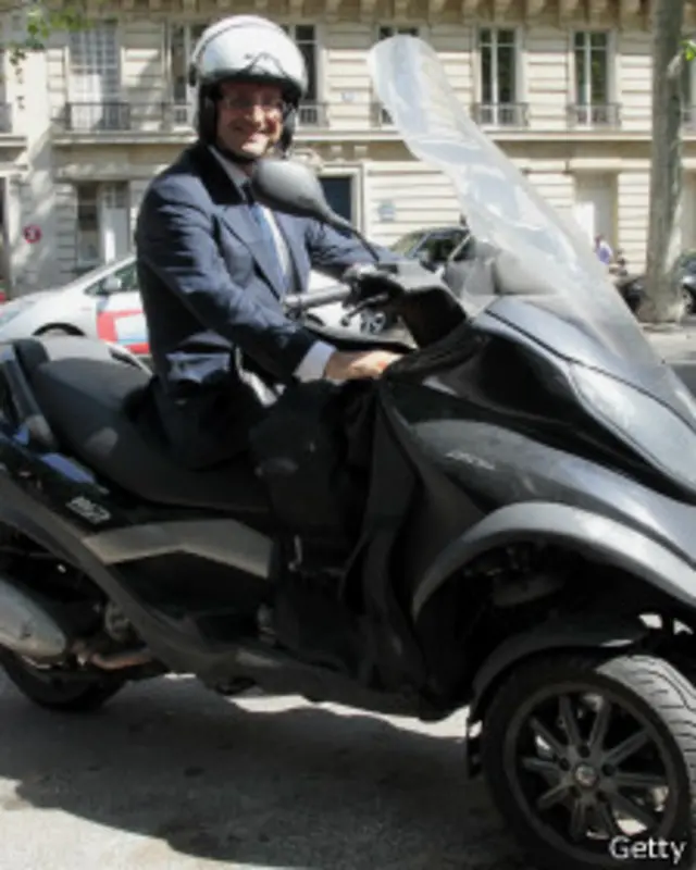 Hollande en moto