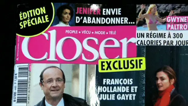Closer杂志用七页报道了奥朗德的绯闻。
