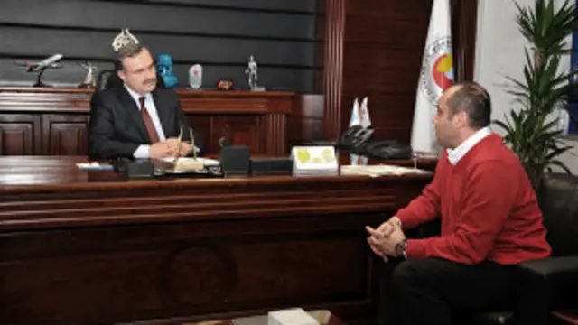 Konya Sanayi Odası Başkanı Memiş Kütükçü ve Sinan Onuş