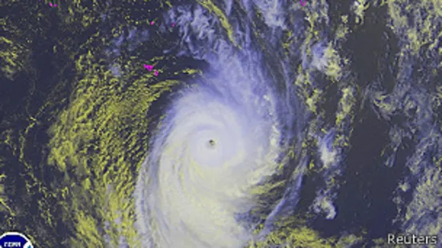 El ciclón Ian sobre Tonga