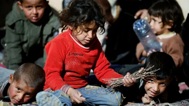 الأطفال أكبر الضحايا في النزاع السوري. 