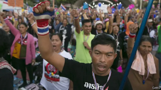 Демонстранты в Бангкоке