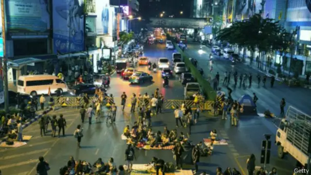 Демонстранты в Бангкоке