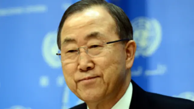 يبحث بان الشأن السوري مع القادة العراقيين