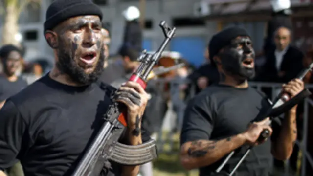 احتفلت حماس بالذكرى السنوية الخامسة للهجوم الاسرائيلي في 2008-2009