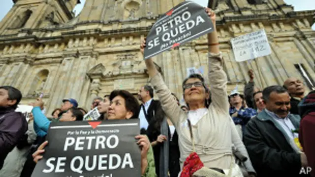 Protesta en Bogotá