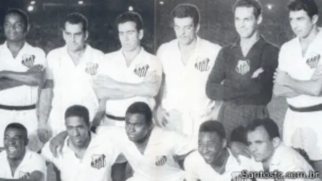 Time do Santos campeão de tudo em 1962 / Crédito da foto: Divulgação Santos