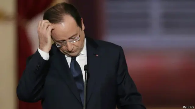 François Hollande em coletiva de imprensa | Foto: Reuters
