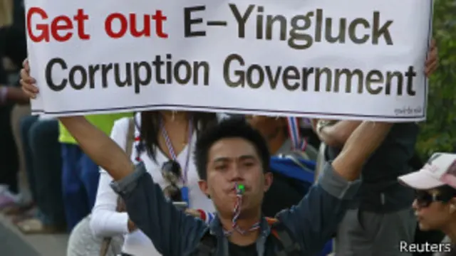 Hiện vẫn có nhiều người biểu tình chống chính phủ của Thủ tướng Yingluck